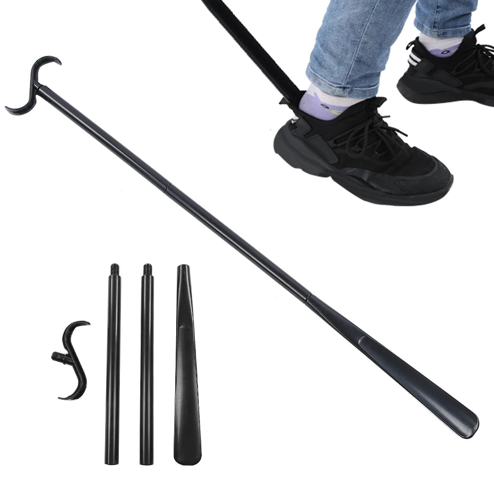 Long Dressing Shoes Socks Dressing Stick Multifunction Detachable Shoe Horn Aid Stick for Mobility Disabled Patient Elderly 90CM Safilon